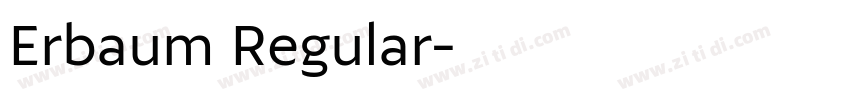 Erbaum Regular字体转换
